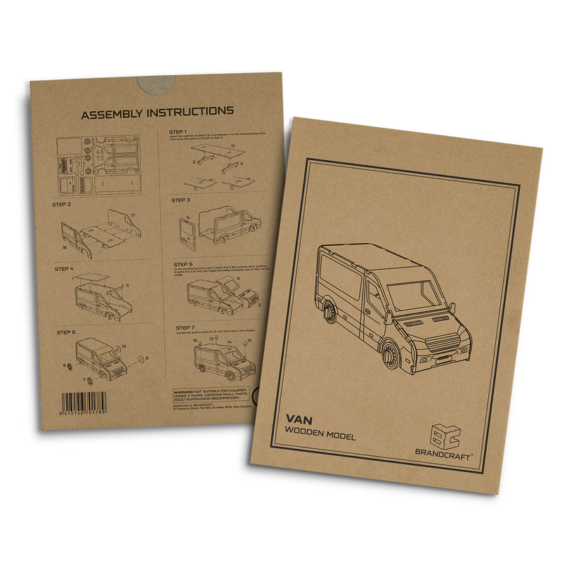 Trends 124031 BRANDCRAFT Van Wooden Model – Sleeve