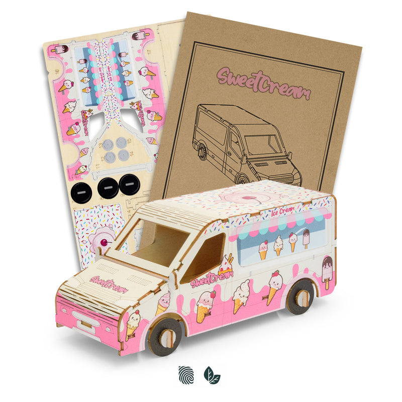 Trends 124031 BRANDCRAFT Van Wooden Model – Impact Aware