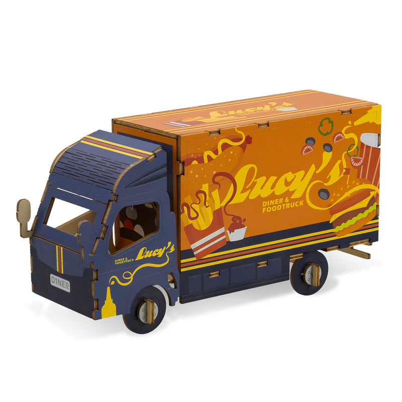 Trends 124032 BRANDCRAFT Small Truck Wooden Model – Left Side