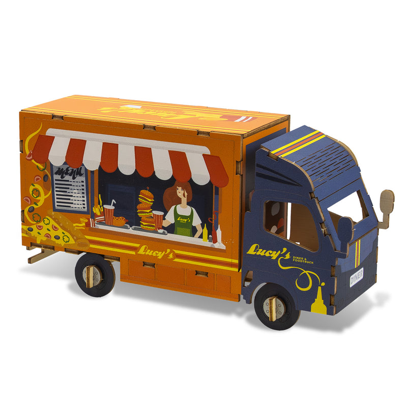 Trends 124032 BRANDCRAFT Small Truck Wooden Model – Right Side