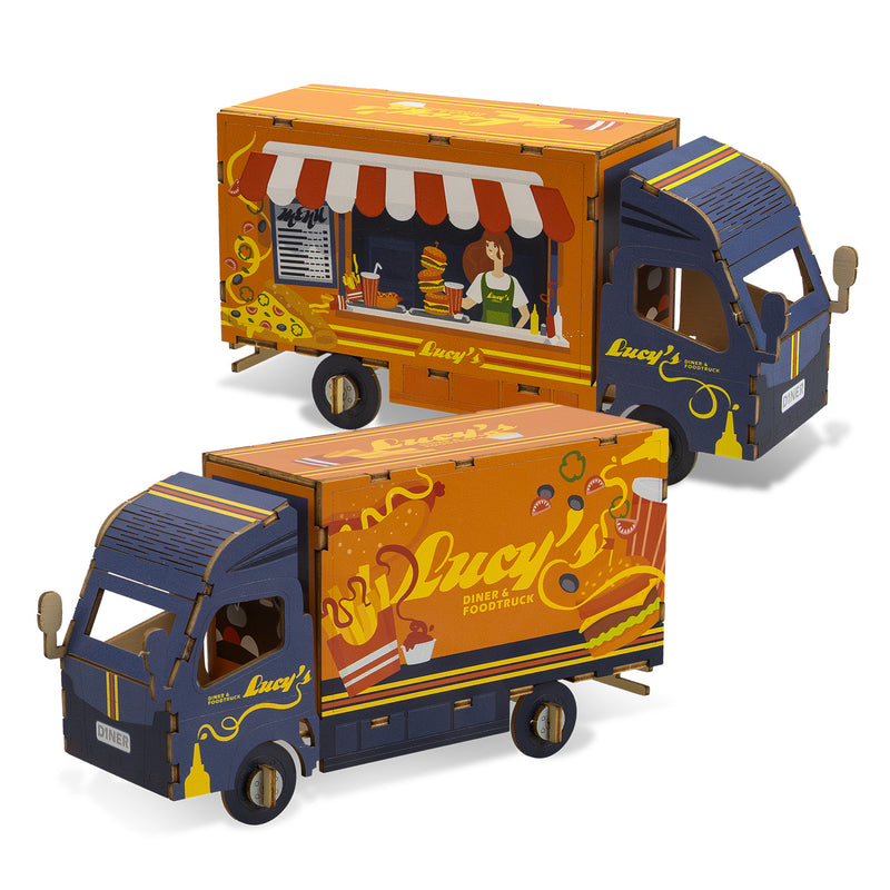 Trends 124032 BRANDCRAFT Small Truck Wooden Model – Assembled