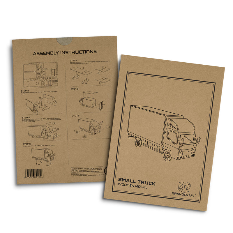 Trends 124032 BRANDCRAFT Small Truck Wooden Model – Sleeve