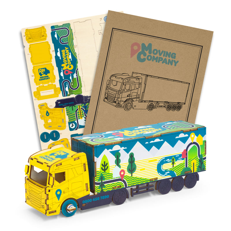Trends 124033 BRANDCRAFT Large Truck Wooden Model