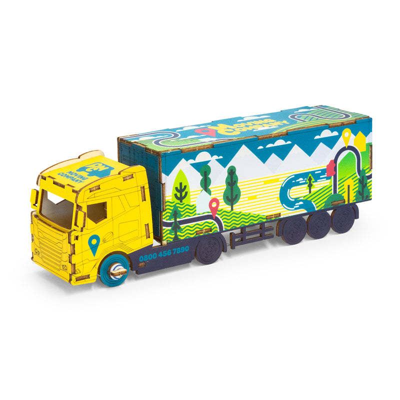 Trends 124033 BRANDCRAFT Large Truck Wooden Model – Left Side