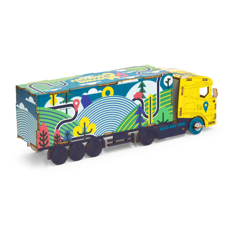 Trends 124033 BRANDCRAFT Large Truck Wooden Model – Right Side