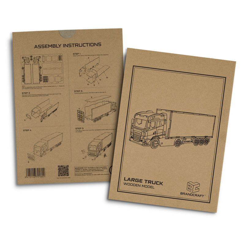 Trends 124033 BRANDCRAFT Large Truck Wooden Model – Sleeve