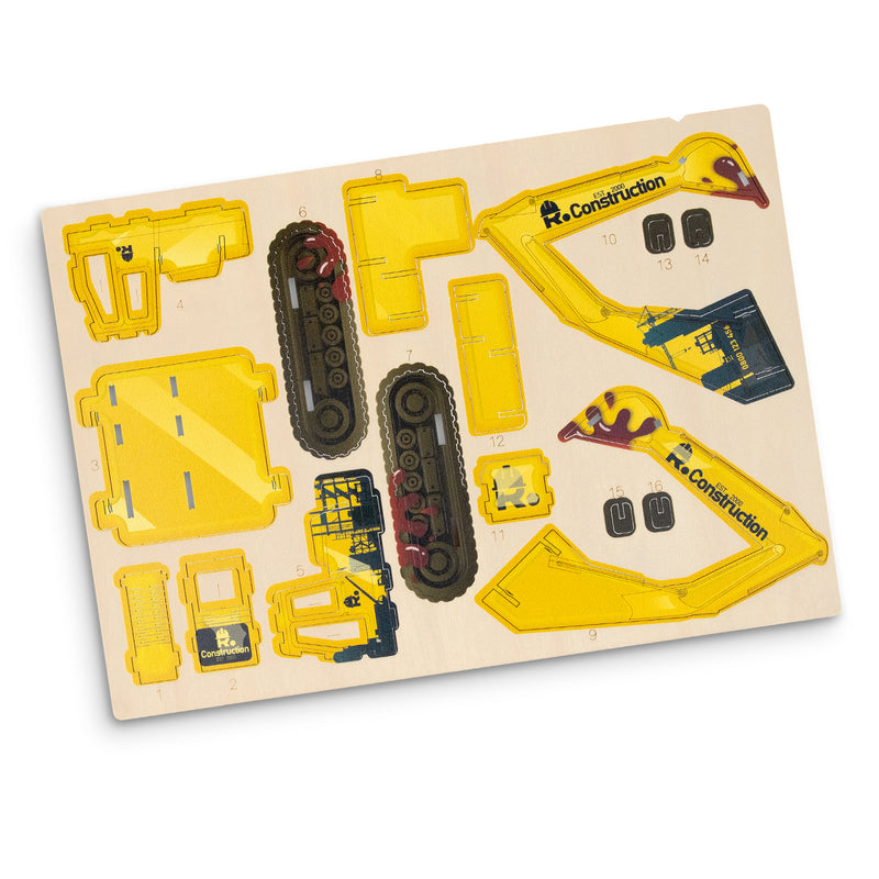 Trends 124035 BRANDCRAFT Excavator Wooden Model – Direct Digital