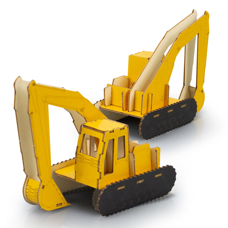 Trends 124035 BRANDCRAFT Excavator Wooden Model – Default Digital Template