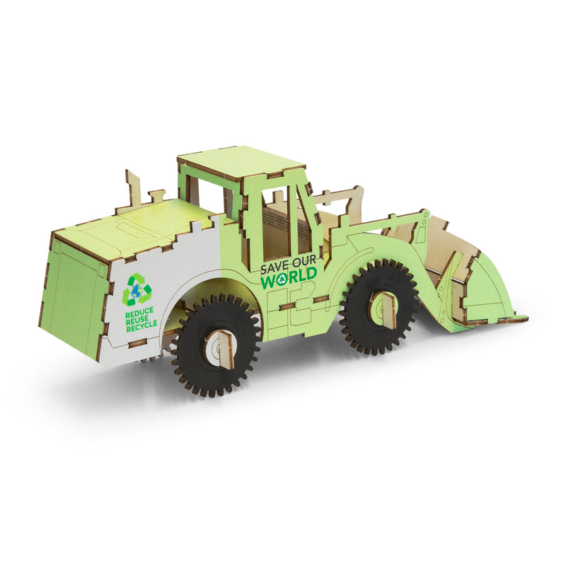 Trends 124037 BRANDCRAFT Wheel Loader Wooden Model – Right Side