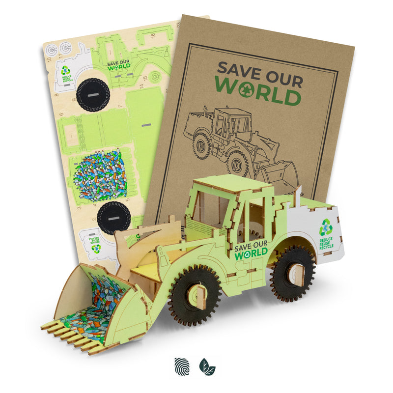 Trends 124037 BRANDCRAFT Wheel Loader Wooden Model – Impact Aware