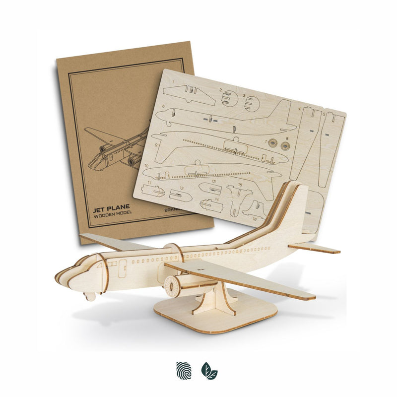 Trends 124039 BRANDCRAFT Jet Plane Wooden Model – Impact Aware