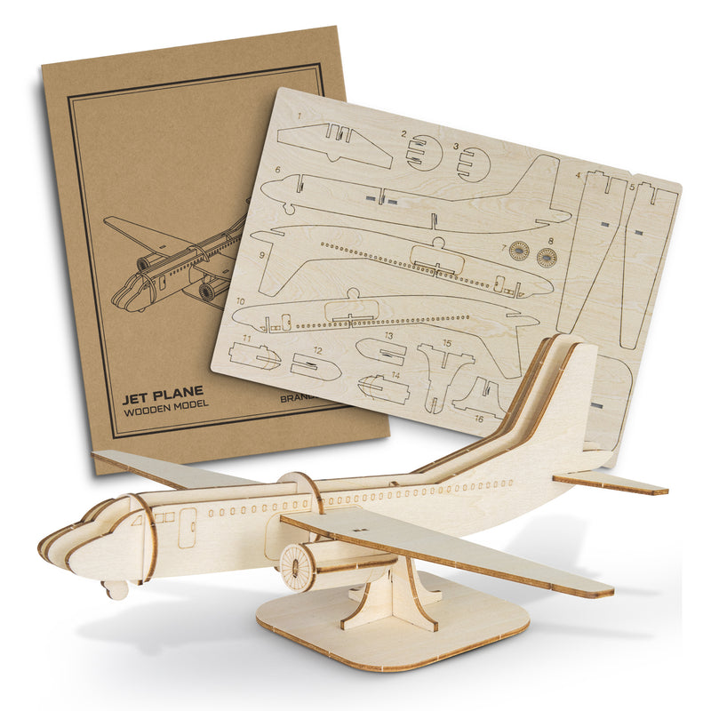 Trends 124039 BRANDCRAFT Jet Plane Wooden Model