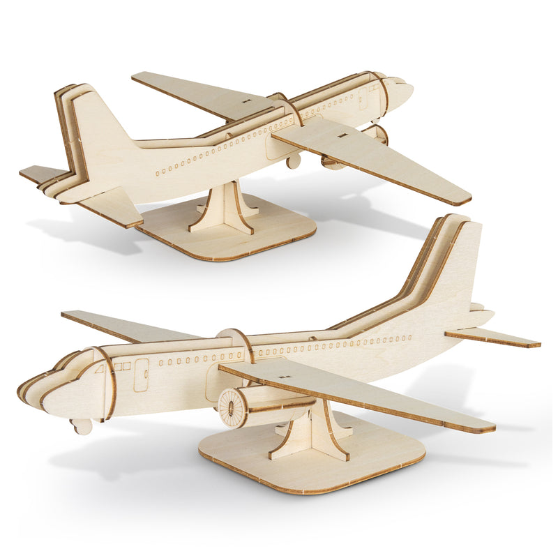 Trends 124039 BRANDCRAFT Jet Plane Wooden Model – Assembled