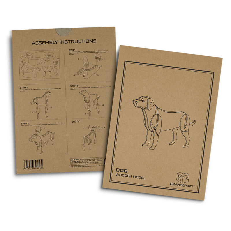 Trends 124042 BRANDCRAFT Dog Wooden Model – Sleeve