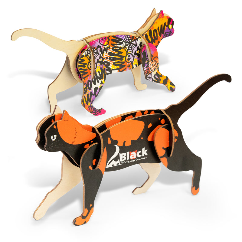 Trends 124043 BRANDCRAFT Cat Wooden Model – Assembled