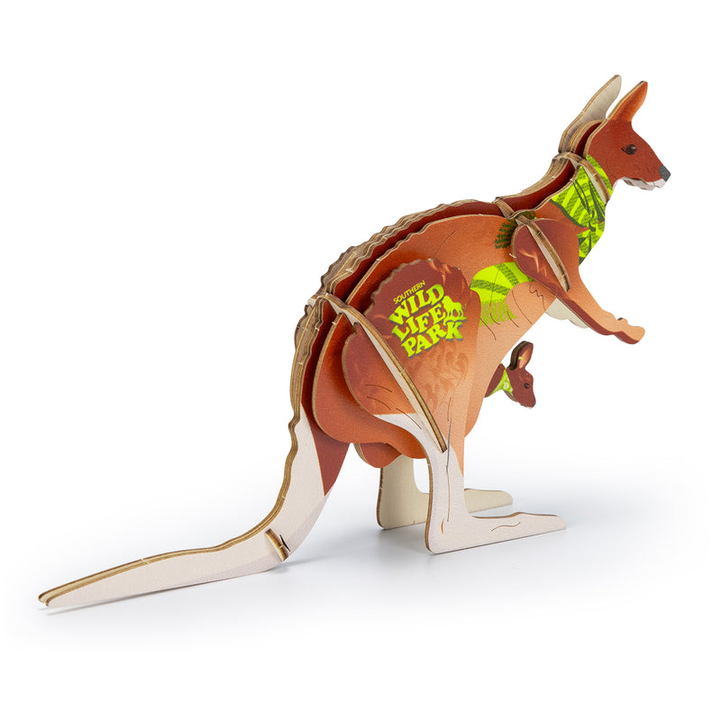 Trends 124044 BRANDCRAFT Kangaroo Wooden Model – Right Side