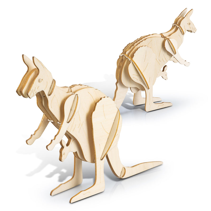 Trends 124044 BRANDCRAFT Kangaroo Wooden Model – Assembled Unbranded
