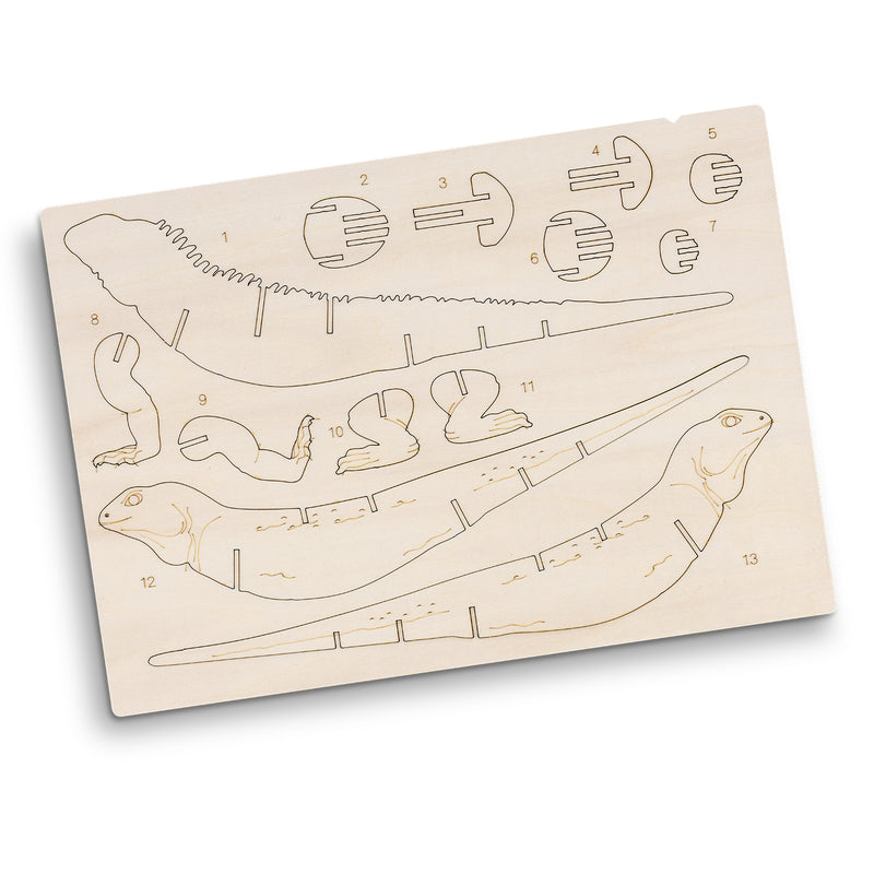 Trends 124046 BRANDCRAFT Tuatara Wooden Model – Flat Sheet