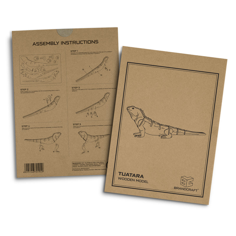 Trends 124046 BRANDCRAFT Tuatara Wooden Model – Sleeve