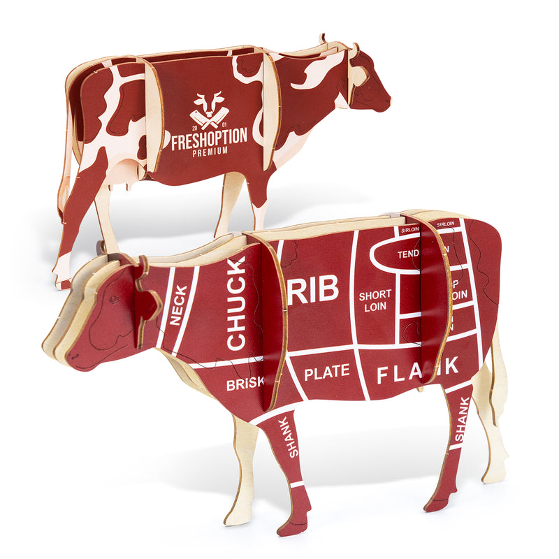 Trends 124047 BRANDCRAFT Cow Wooden Model – Assembled