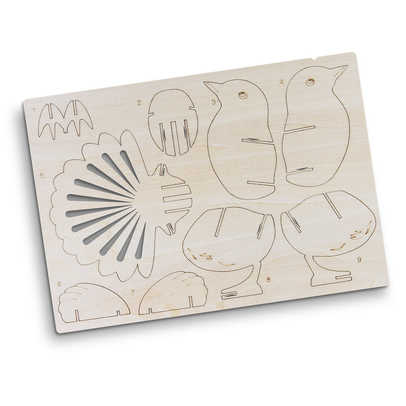 Trends 124050 BRANDCRAFT Fantail Wooden Model – Flat Sheet