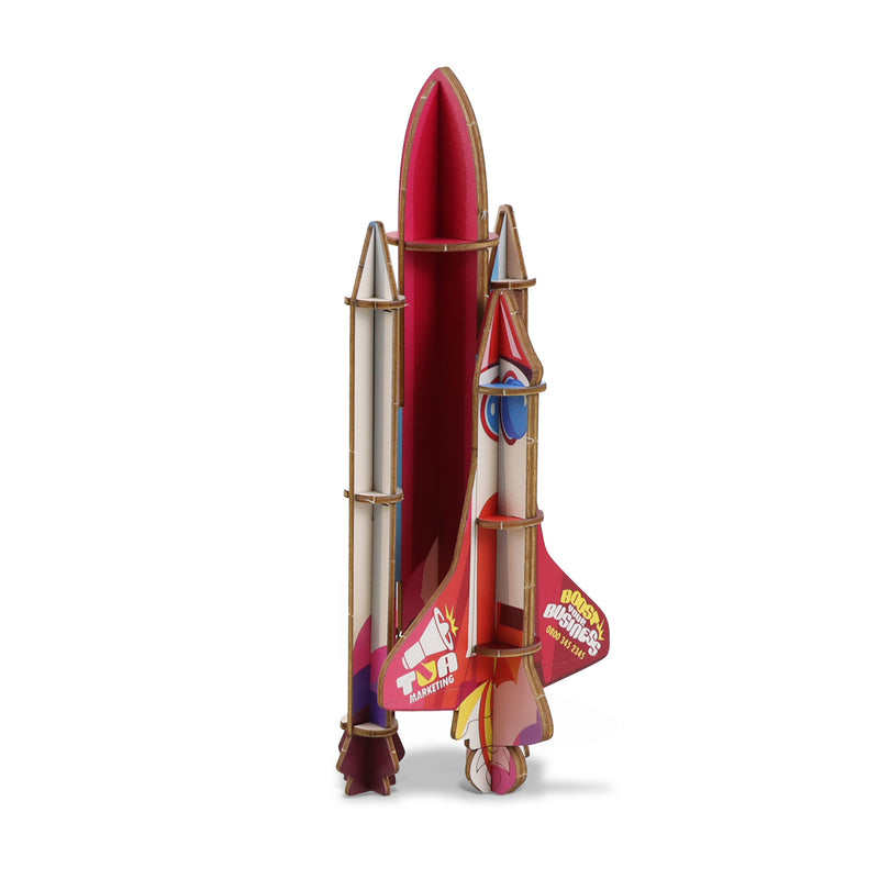 Trends 124051 BRANDCRAFT Rocket Ship Wooden Model – Right Side
