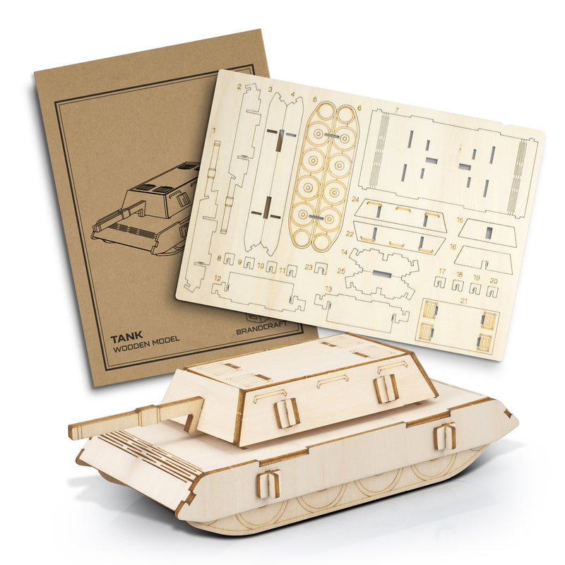 Trends 124053 BRANDCRAFT Tank Wooden Model