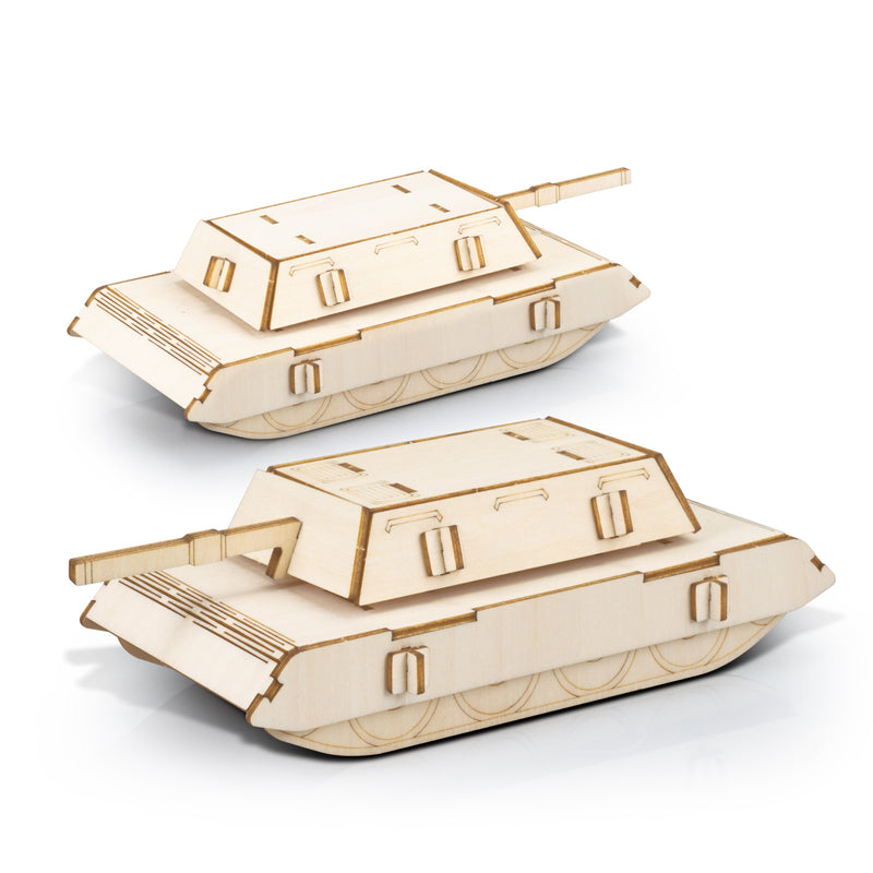 Trends 124053 BRANDCRAFT Tank Wooden Model – Assembled