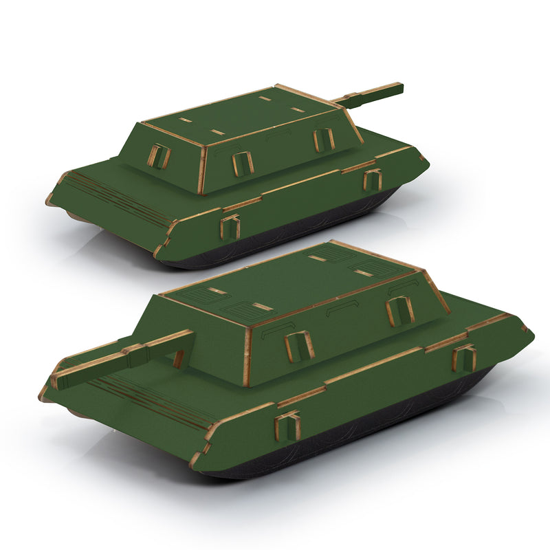 Trends 124053 BRANDCRAFT Tank Wooden Model – Feature
