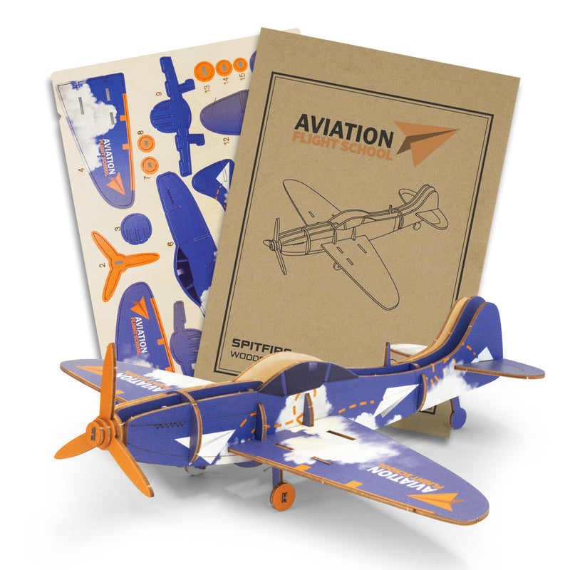 Trends 124054 BRANDCRAFT Spitfire Wooden Model