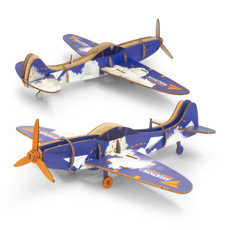 Trends 124054 BRANDCRAFT Spitfire Wooden Model – Assembled