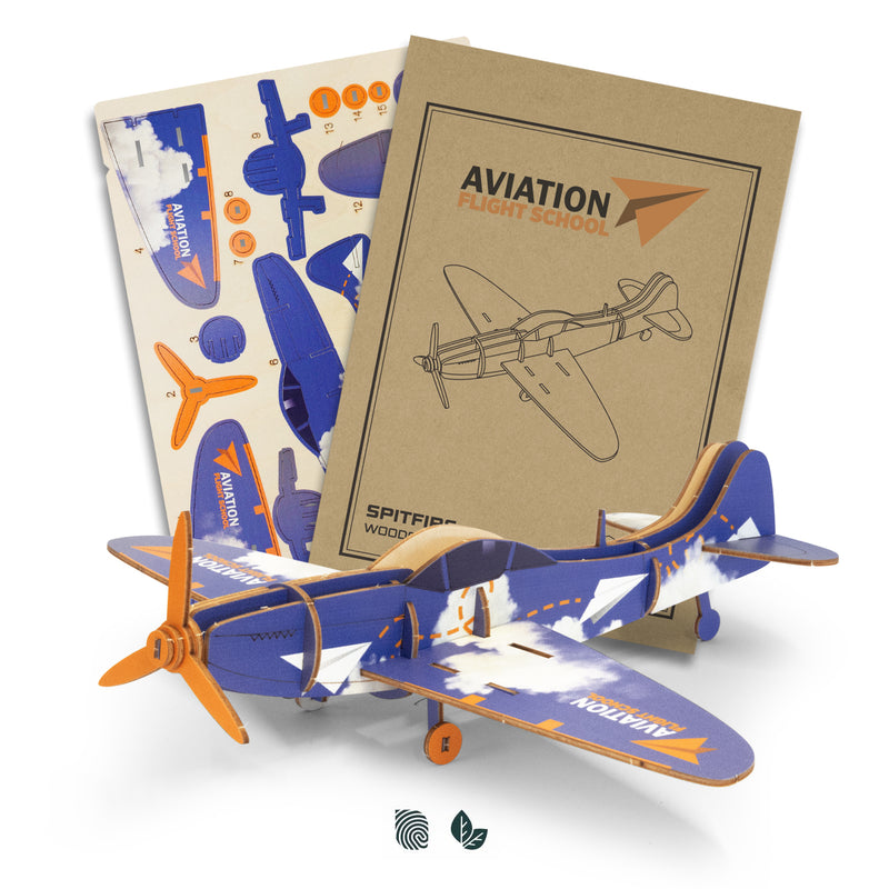 Trends 124054 BRANDCRAFT Spitfire Wooden Model – Impact Aware