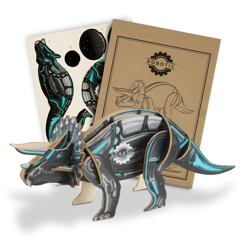 Trends 124056 BRANDCRAFT Triceratops Wooden Model