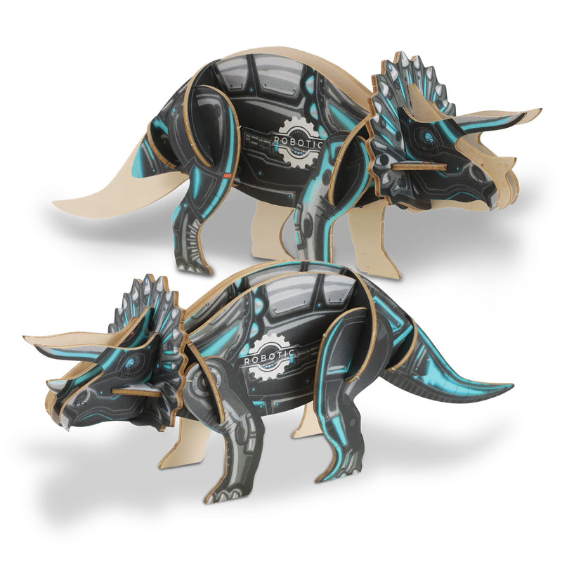 Trends 124056 BRANDCRAFT Triceratops Wooden Model – Assembled