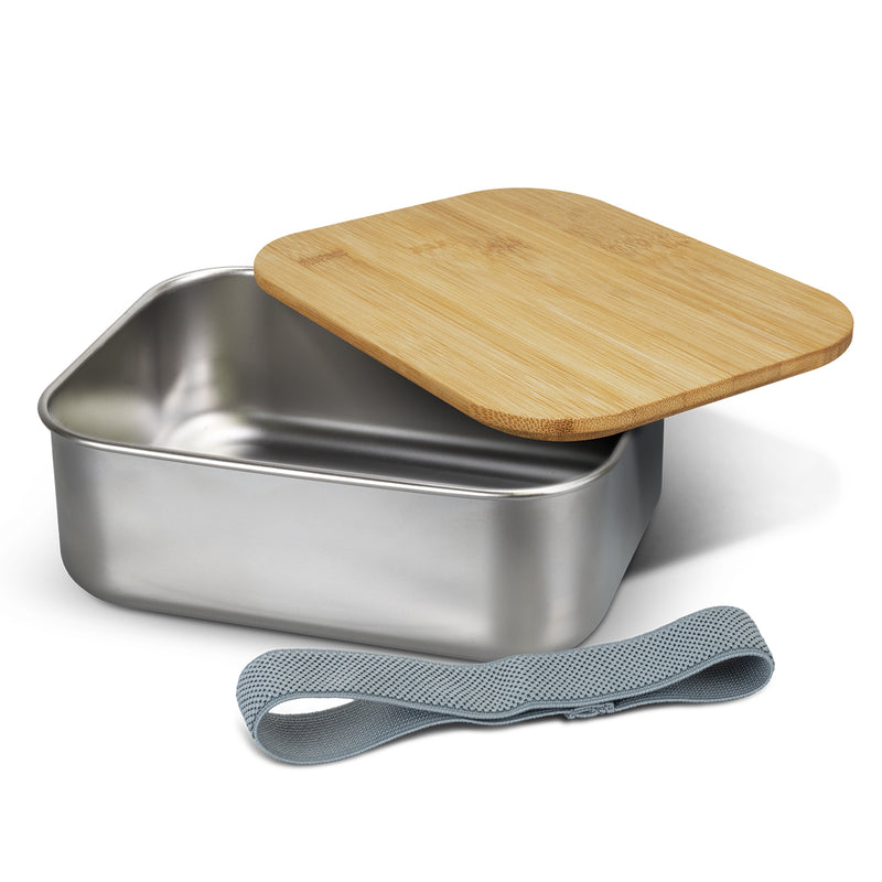 Trends 124137 NATURA Stainless Steel Lunch Box – Open