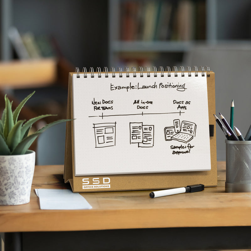 Trends 124142 Desk Whiteboard Notebook – Feature