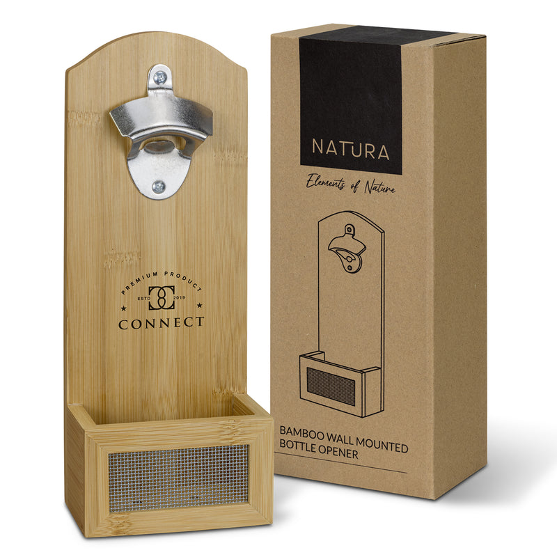 Trends 124703 NATURA Bamboo Wall Mounted Bottle Opener