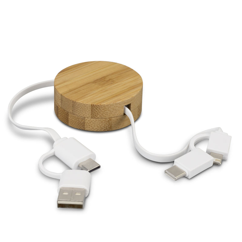 Trends 124859 Bamboo Retractable Charging Cable – Detail