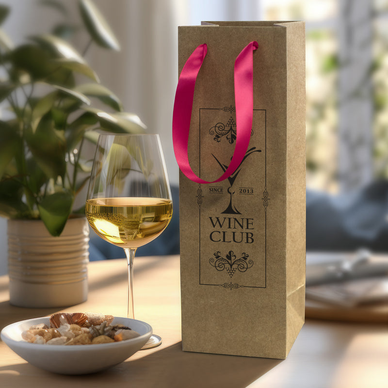 Trends 125055 Champagne Ribbon Handle Paper Bag – Feature