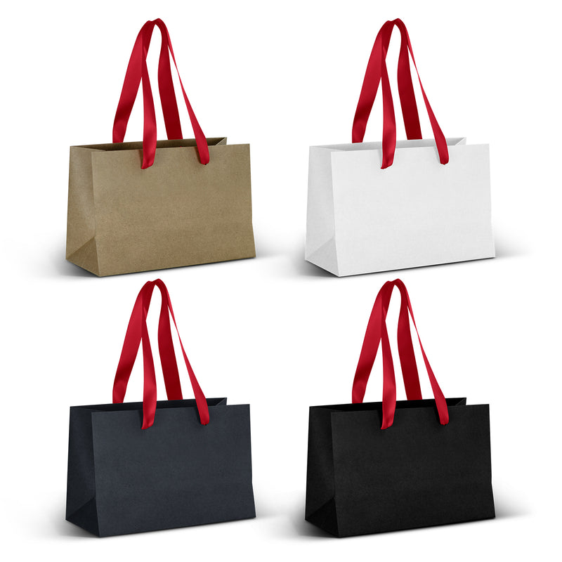 Trends 125056 Small Ribbon Handle Paper Bag – Red Ribbon