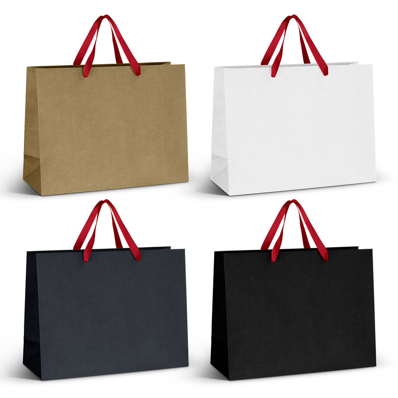 Trends 125059 Extra Large Ribbon Handle Paper Bag – Red Ribbon