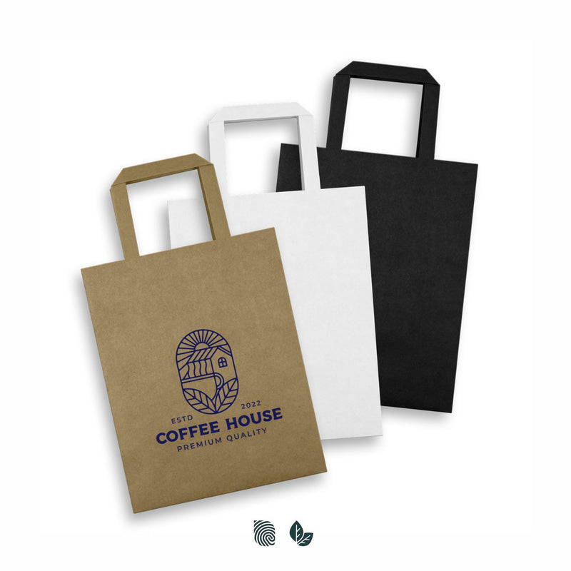 Trends 125060 Medium Flat Handle Paper Bag Portrait – Impact Aware