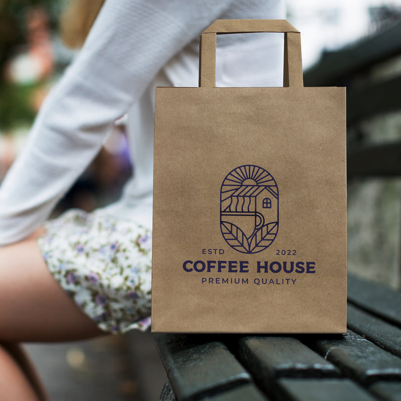 Trends 125060 Medium Flat Handle Paper Bag Portrait – Feature