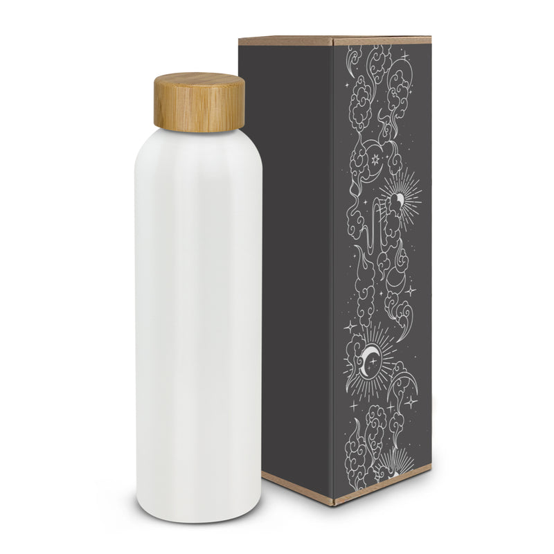 Trends 125304 Eden Aluminium Bottle Bamboo Lid – Gift Box Sleeve