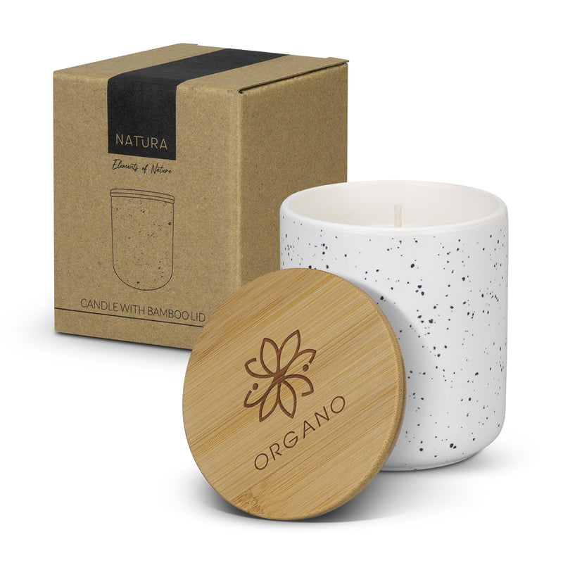 Trends 125317 NATURA Candle with Bamboo Lid