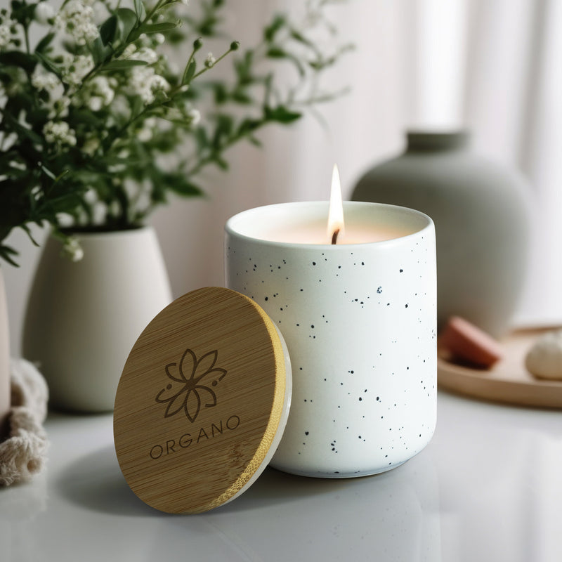 Trends 125317 NATURA Candle with Bamboo Lid – Feature