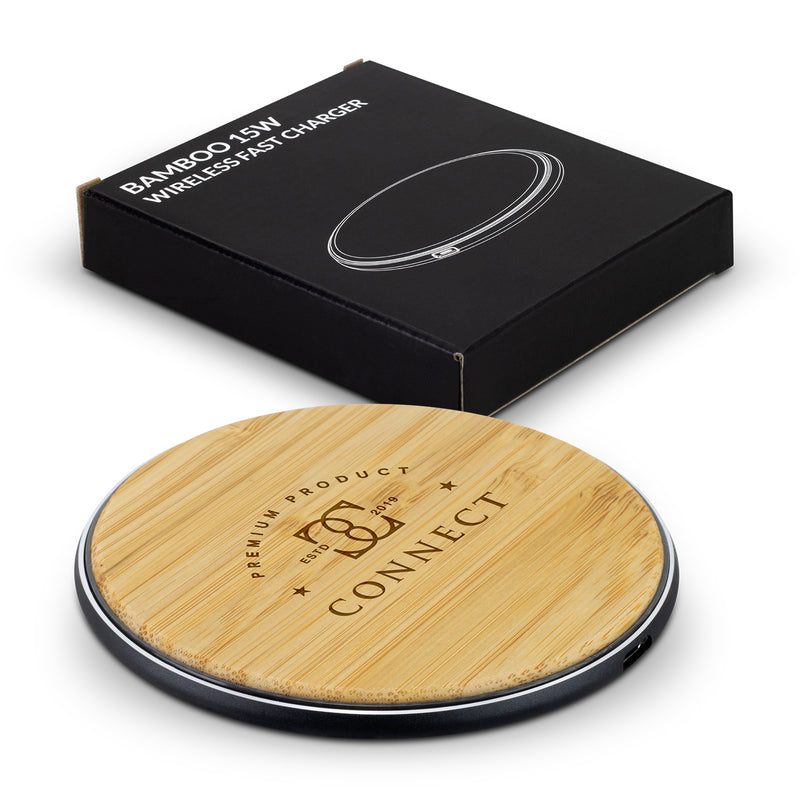 Trends 125555 Bamboo 15W Wireless Fast Charger