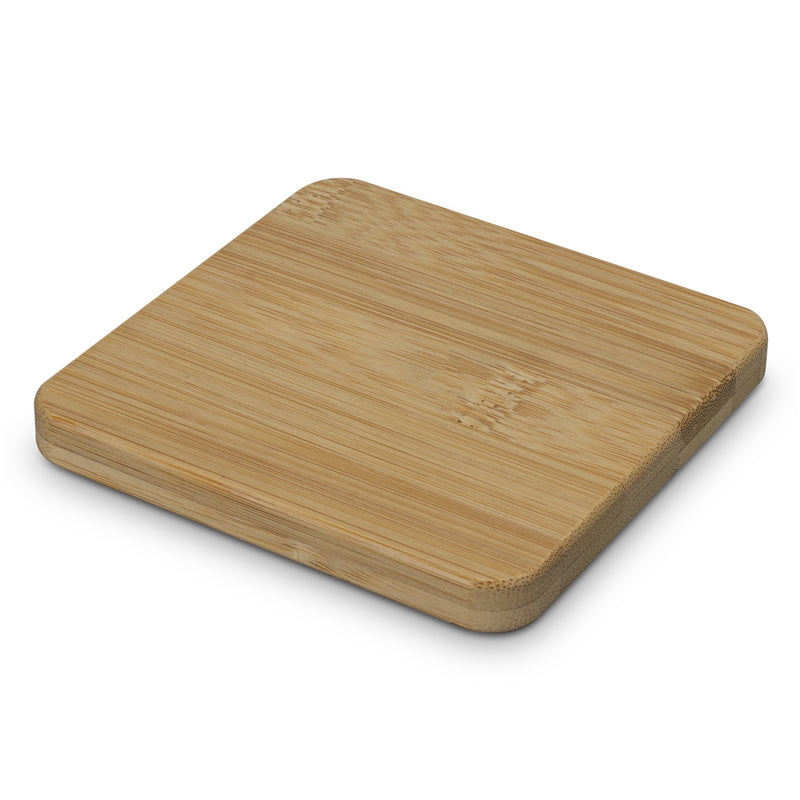 Trends 125939 Bamboo Bottle Opener Coaster - Square – Natural