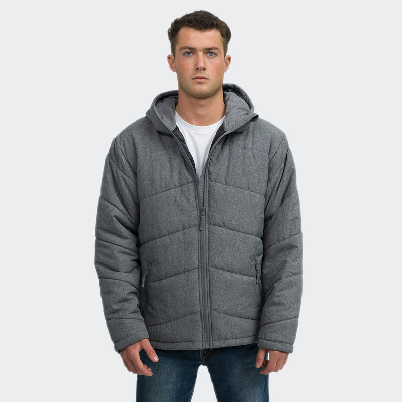 Trends 125973 TRENDSWEAR Newport Mens Puffer Jacket – Front