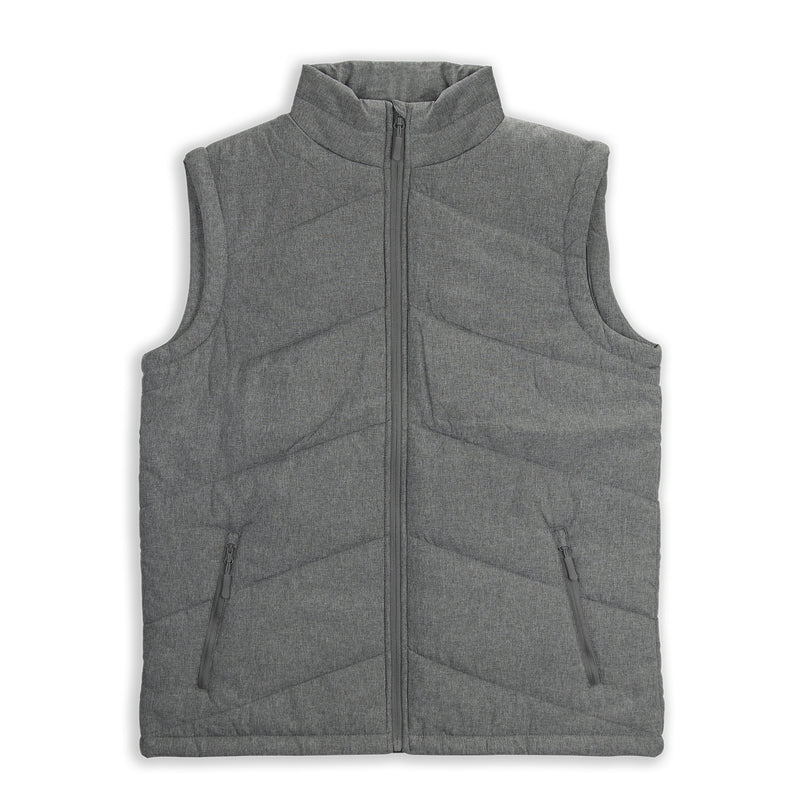 Trends 125976 TRENDSWEAR Newport Mens Puffer Vest – Heather Charcoal